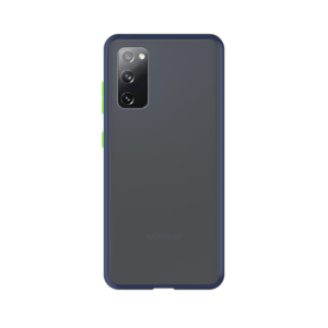 Samsung Galaxy S20 case - Blauw/Transparant