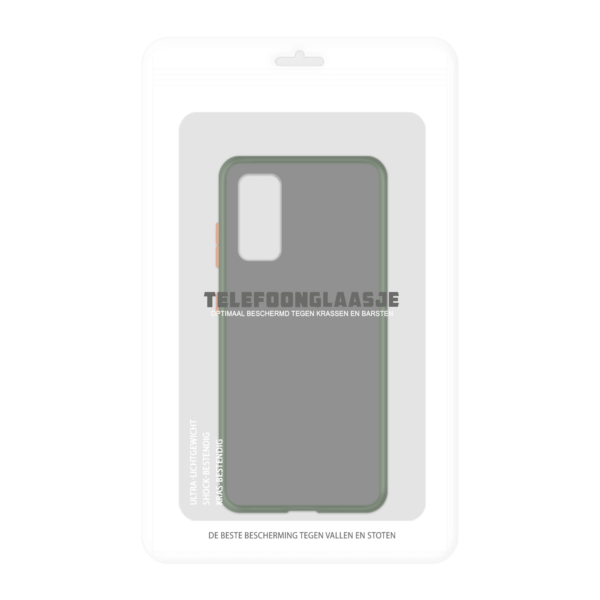 Samsung Galaxy S20 case - Groen/Transparant - In Verpakking