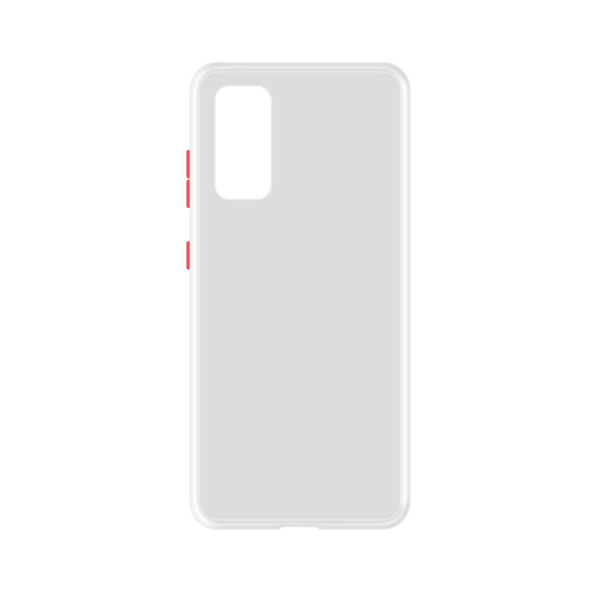 Samsung Galaxy S20 case - Wit/Transparant - Enkel