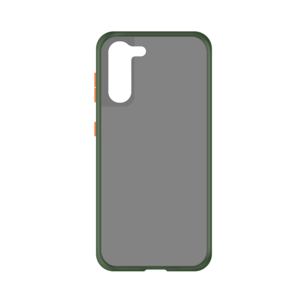 Samsung Galaxy S21 Plus case - Groen/Transparant - Enkel