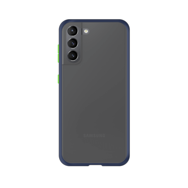 Samsung Galaxy S21 case - Blauw/Transparant