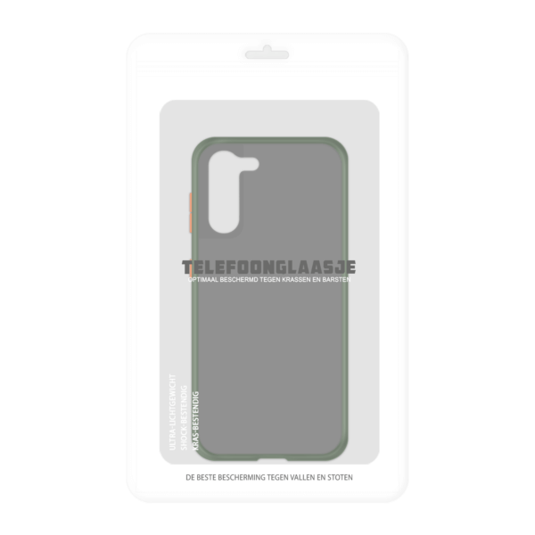 Samsung Galaxy S21 case - Groen/Transparant - In Verpakking