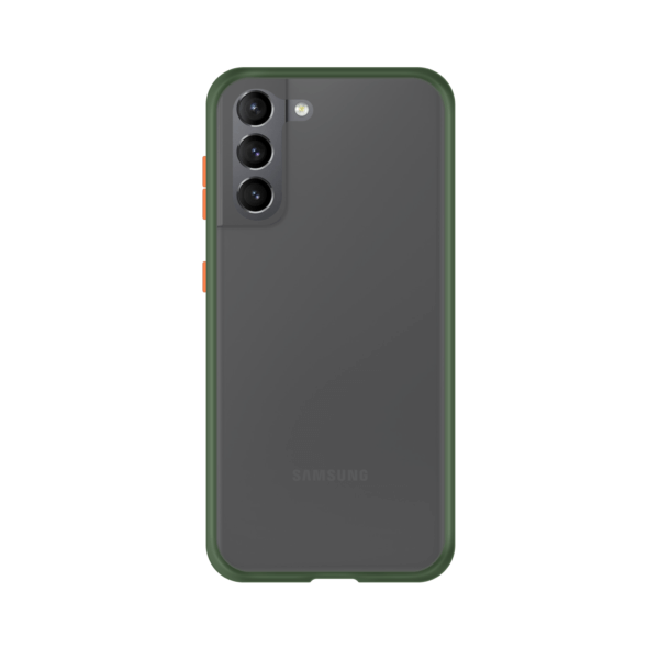 Samsung Galaxy S21 case - Groen/Transparant