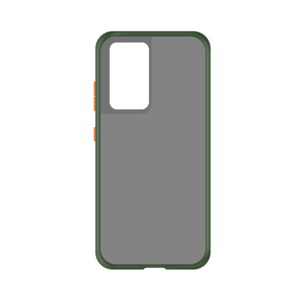 Samsung Galaxy S21 Ultra case - Groen/Transparant - Enkel