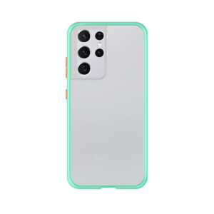 Samsung Galaxy S21 Ultra case - Lichtblauw/Transparant