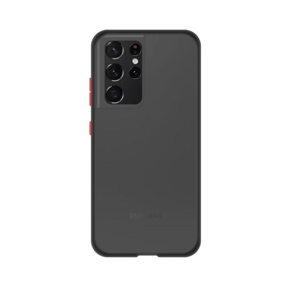 Samsung Galaxy S21 Ultra case - Zwart/Transparant