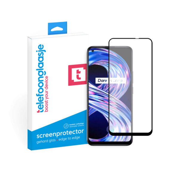 Realme 8 4G Screenprotector Edge to Edge