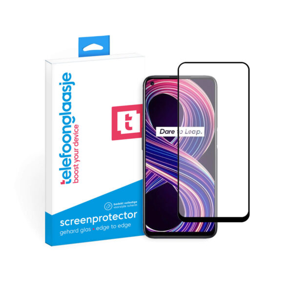 Realme 8 5G Screenprotector Edge to Edge