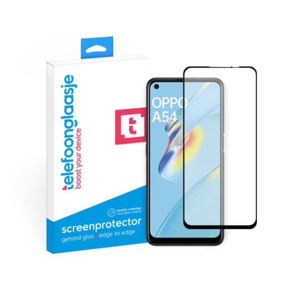 OPPO A54 4G screenprotector Edge to Edge