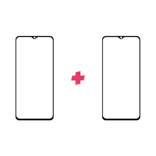 DuoPack Samsung Galaxy M22 screenprotectors