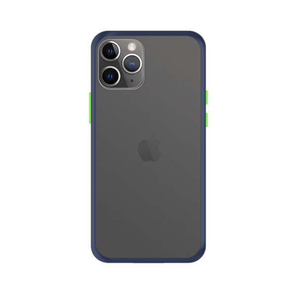 iPhone 11 Pro Max case - Blauw/Transparant