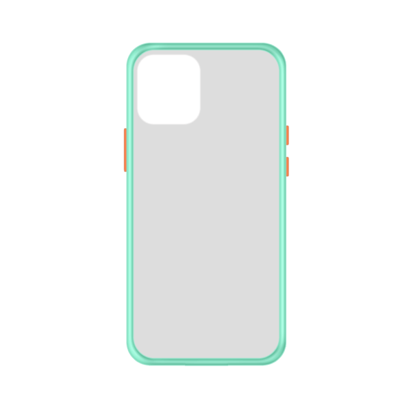 iPhone 11 Pro Max case - Lichtblauw/Transparant - Buitenkant
