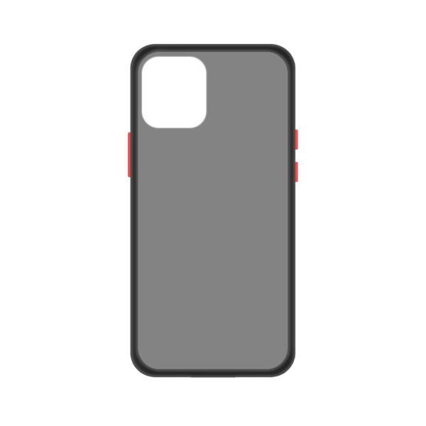iPhone 11 Pro Max case - Zwart/Transparant - Buitenkant