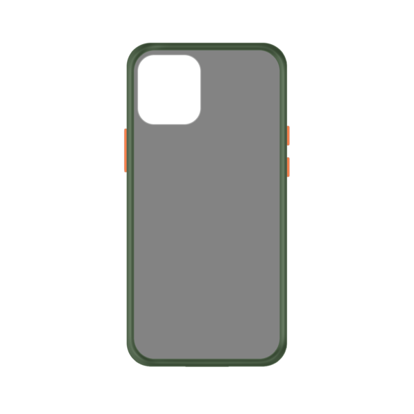 iPhone 12 Mini case - Groen/Transparant