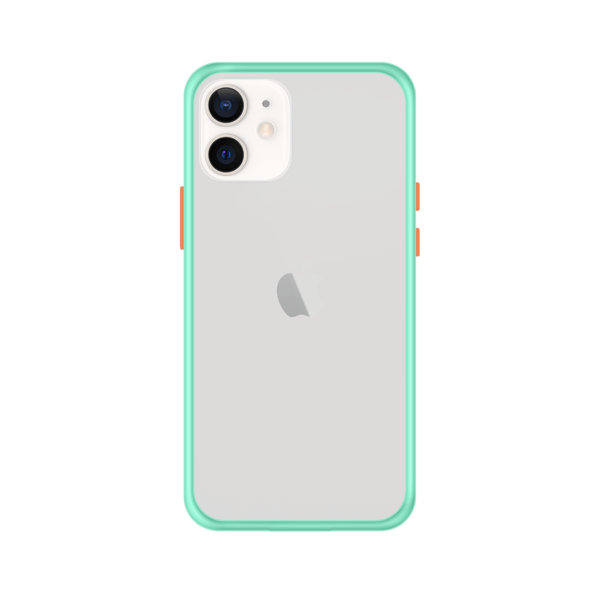 iPhone 12 Mini case - Lichtblauw/Transparant