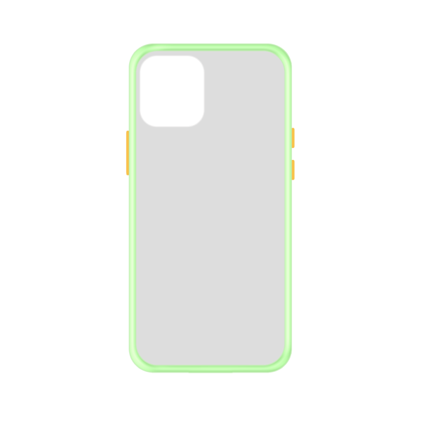 iPhone 12 Mini case - Lichtgroen/Transparant