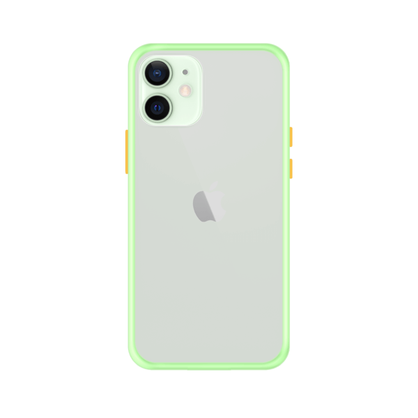 iPhone 12 Mini case - Lichtgroen/Transparant