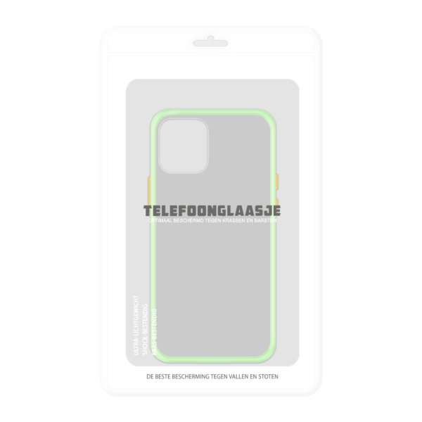 iPhone 12 Mini case - Lichtgroen/Transparant - In Verpakking