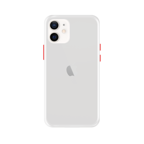 iPhone 12 Mini case - Wit/Transparant