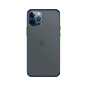 iPhone 12 Pro Max case - Blauw/Transparant