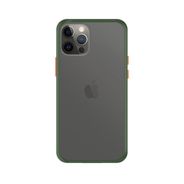 iPhone 12 Pro Max case - Groen/Transparant