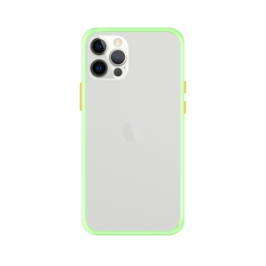 iPhone 12 Pro Max case - Lichtgroen/Transparant