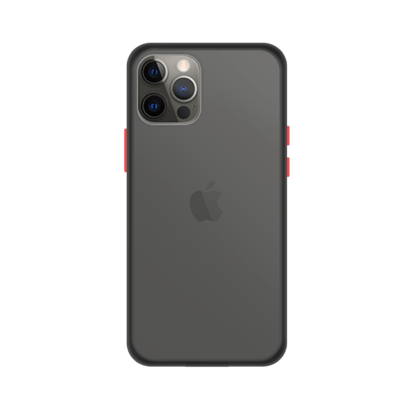 iPhone 12 Pro case - Zwart/Transparant