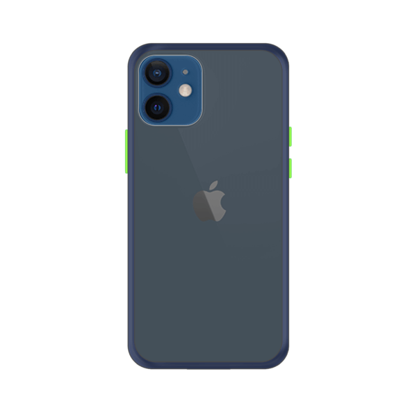iPhone 12 case - Blauw/Transparant