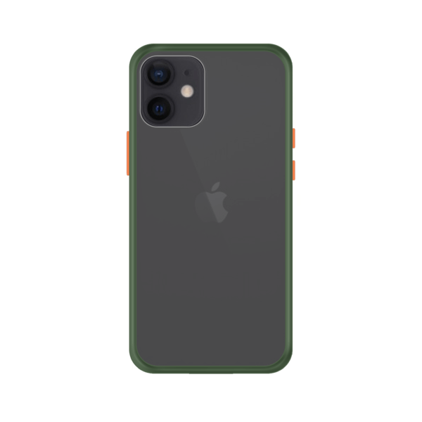 iPhone 12 case - Groen/Transparant