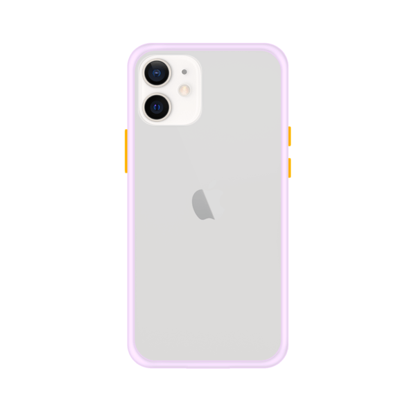 iPhone 12 case - Paars/Transparant