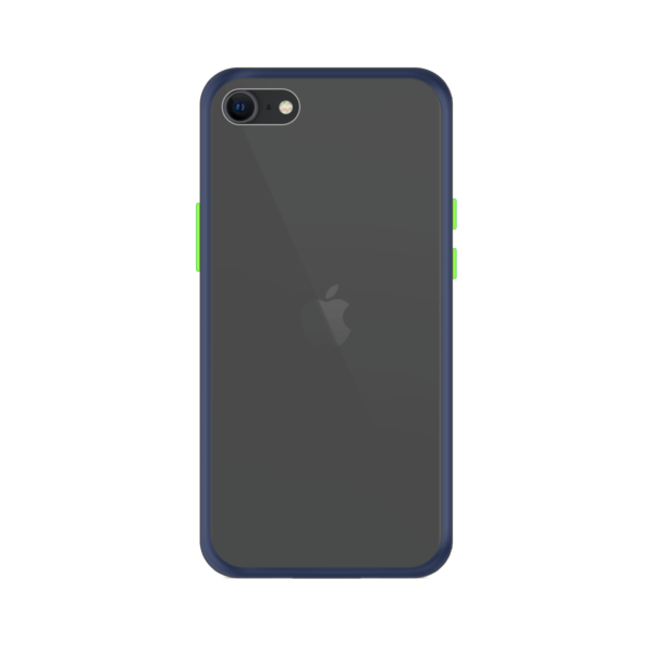 iPhone SE 2020 case - Blauw/Transparant