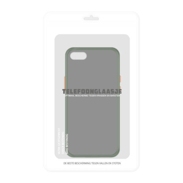 iPhone SE 2020 case - Groen/Transparant in Verpakking
