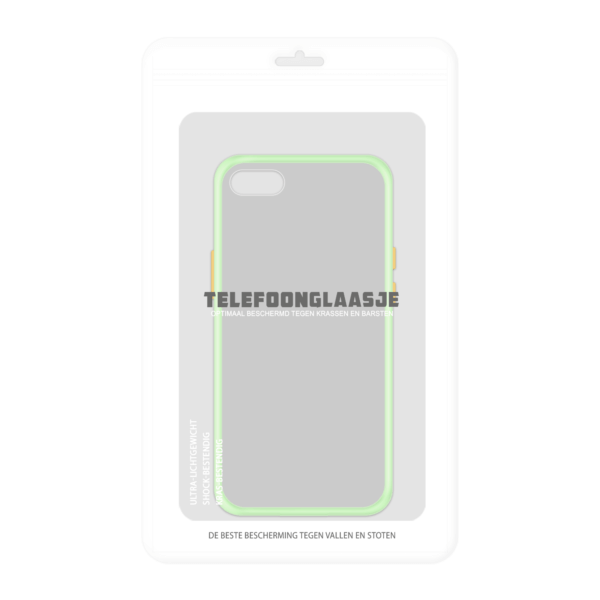 iPhone SE 2020 case - Lichtgroen/Transparant in Verpakking