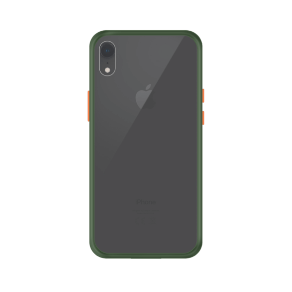 iPhone XR case - Groen/Transparant