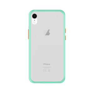 iPhone XR case - Lichtblauw/Transparant