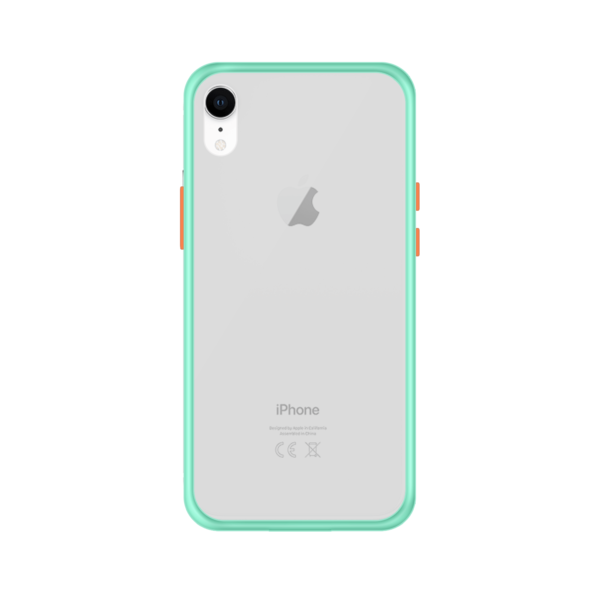 iPhone XR case - Lichtblauw/Transparant