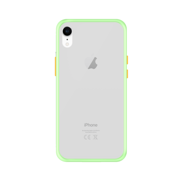 iPhone XR case - Lichtgroen/Transparant