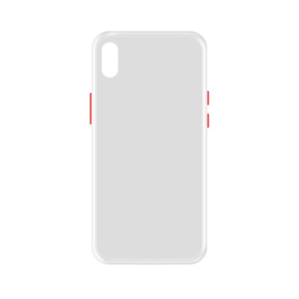iPhone XR case - Wit/Transparant