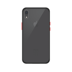 iPhone XR case - Zwart/Transparant