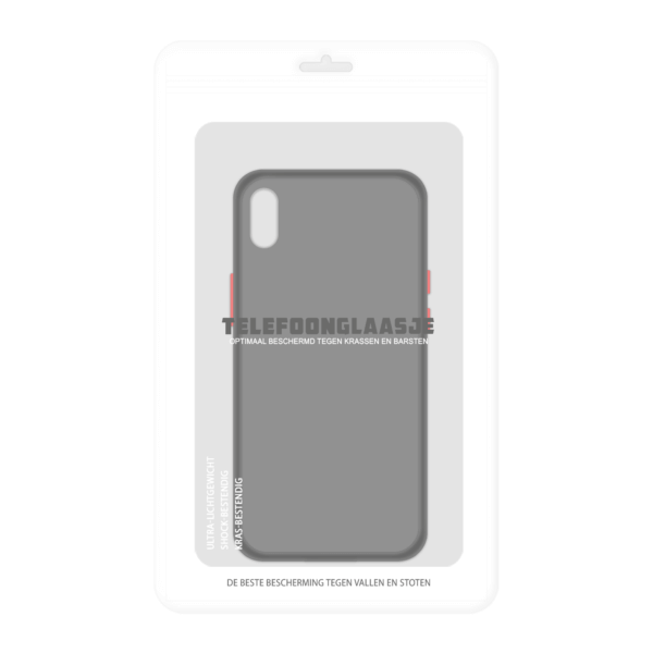 iPhone XR case - Zwart/Transparant in Verpakking