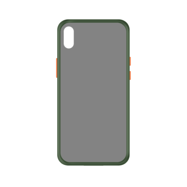 iPhone XS Max case - Groen/Transparant