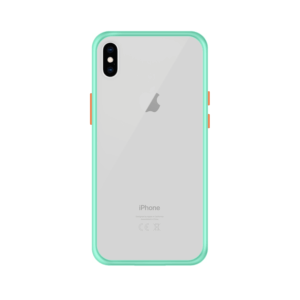 iPhone XS Max case - Lichtblauw/Transparant