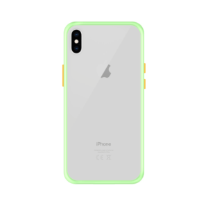 iPhone XS Max case - Lichtgroen/Transparant