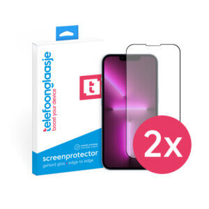 Duopack iPhone 13 Pro Max screenprotectors Edge to Edge