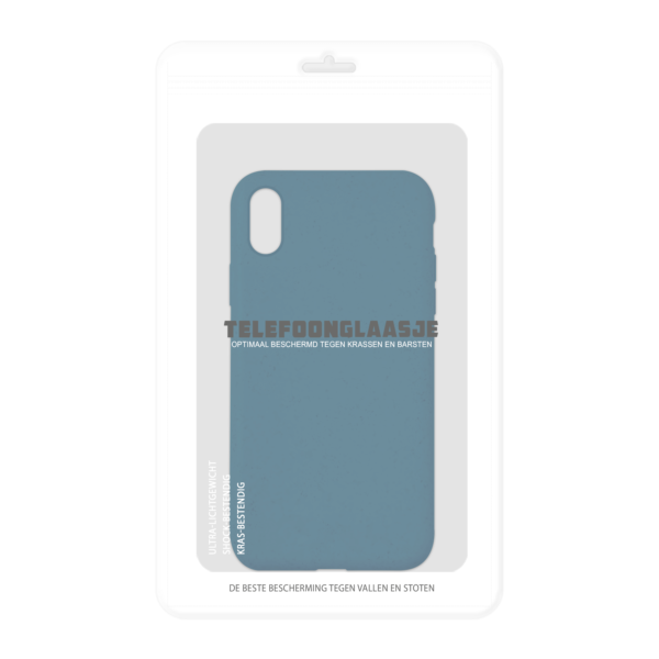 iPhone XS Bio hoesjes - Blauw - Sealbag