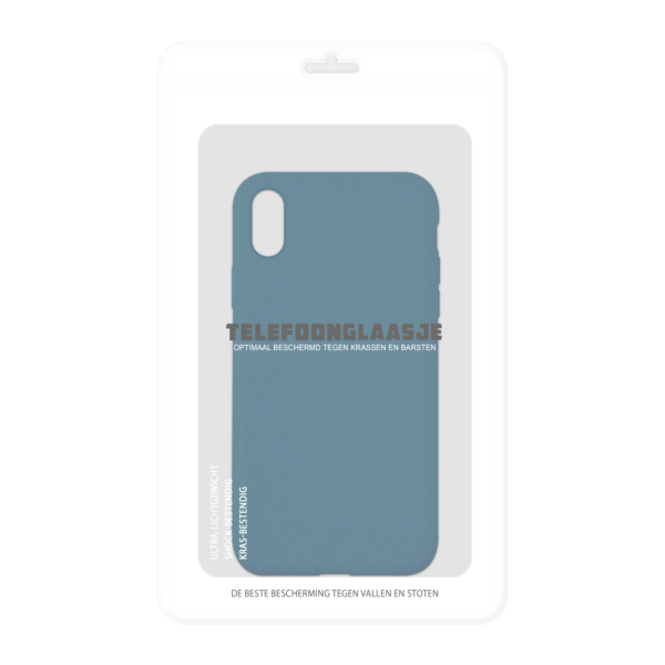 iPhone XS Max Bio hoesjes - Blauw - Sealbag