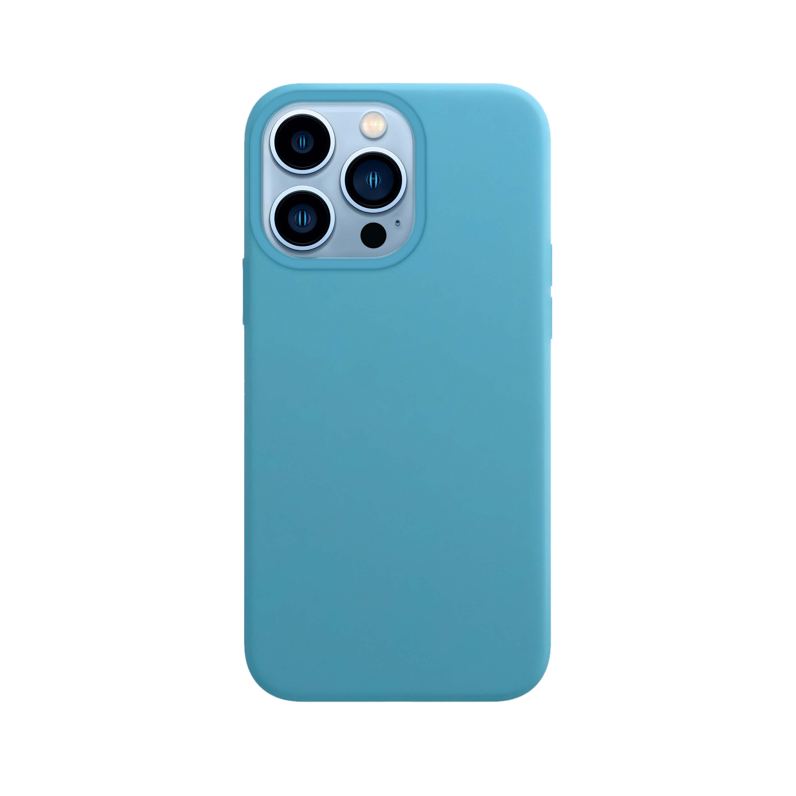 Geniet reptielen Modderig iPhone 13 Pro Max Siliconen hoesje - Blauw - Telefoonglaasje