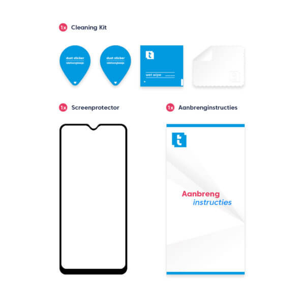 Samsung Galaxy A03s screenprotector - Inhoud