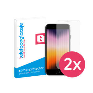 iPhone SE 2022 screenprotector - 2 Stuks