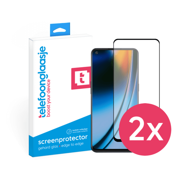 OnePlus Nord 2 screenprotector Edge to Edge - 2x